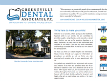 Tablet Screenshot of greenevilledental.com